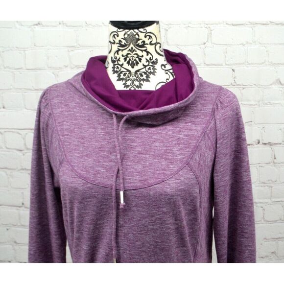 PRANA Women's Cowl Neck Ember Top SIZE MEDIUM Purple - Picture 2 of 6